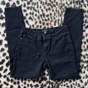 Red Blue Denim black skinny jeans